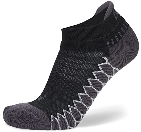 Balega silver antimikrobiell icke-show kompressionsstrumpor med kompressionspassning, andas, dämpad, fukttransporterande, ergonomisk design, perfekt för idrottare