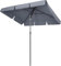 Garden Parasol, Rectangular Parasols Market 200 x 125 cm, Garden Umbrella Bendable, Sun Protection UV 50+ 180 g/m², Patio Umbrella for Balcony and Patio (grey)