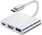 3 en 1 Adaptador USB C a HDMI 4K, Adaptador Tipo C a HDMI Hub Multipuerto con HDMI 4K, Puerto de Carga USB-C y USB 3.0, Multipuerto USB C Hub Compatible con MacBook Pro, DELL XPS, Chromebook y más