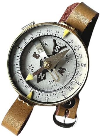 Montre avec Boussole,Bracelet de Montre Boussole | Bracelet de Montre Robuste Boussole Design Facile à Lire | Bracelet de Montre étanche avec Boussole, pour Camping en Plein air, randonnée, vélo, Ski