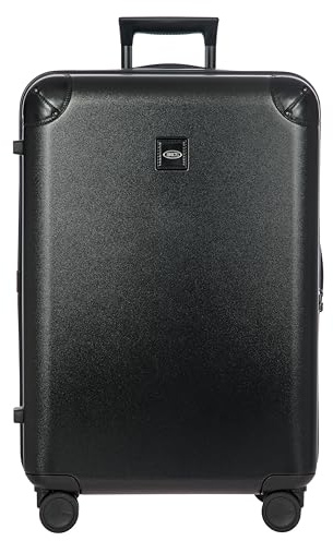 Bric's Amalfi Spinner Luggage Lightweight Expandable Suitcase, Black, 27 Spinner, Amalfi 27spinner Trunk 909 Black/Black