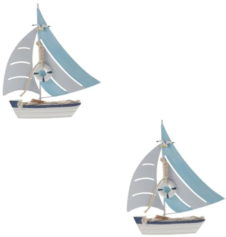 UKCOCO 2 Pezzi Flying Bird Bird Ornaments Nave Modelli A Forma Decorazione Barca a Vela Decorativo Piccolo Arredamento per Ufficio da Stiro