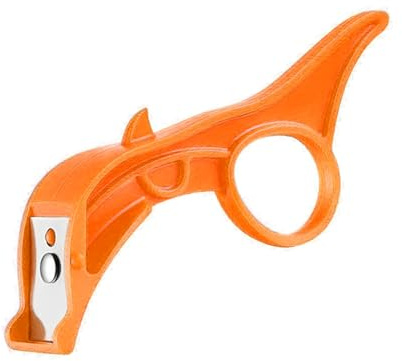 Generic Pelamele, Pelapatate Portatile Compatto Multifunzione Facile da Pulire, Lama in Metallo per Esterno (ORANGE)