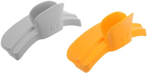 TOGEVAL Embudos de Cocina Antiderrames 2 Piezas Coladores de Silicona Clip para Ollas y Sartenes Vertedores Reutilizables para Sopas Pasta y Verduras Accesorios Prácticos para Cocina