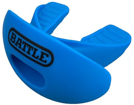 Battle Oxygen Lip Protector Mundschutz - Fußball und Sport Mundschutz - Maximale Sauerstoffzufuhr - Mundstück passt mit oder ohne Zahnspange - Aufprallschutz schützt Lippen und Zähne