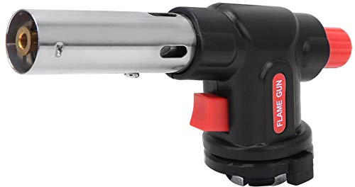 Torcia a Gas, Cannello Cucina Pistola a Fiamma a Gas Regolabile Pistola a Spruzzo di Fiamma Elettronica per Esterni Cucina Barbecue 1300 ℃