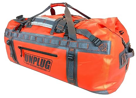 Unplug Ultimate Adventure Bag -1680D Bolsas Impermeables Viaje de Alta Resistencia para Camping, Bolsa Seca para Moto, Bolsas Impermeables para navegar, Mochila Impermeable, Duffle Bag táctica