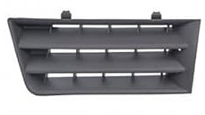 Grille de calandre avant droite noire compatible avec Renault Megane 2 phase 1 2002-2005