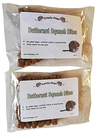 Totally Degu Butternut Squash Treats for Degus (Two Pack) 35g