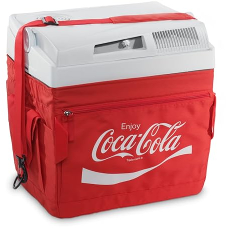 Coca-Cola Kühlbox ME24 TEX 23 Liter, elektrisch, 12/230 V für Auto, Camping und Steckdose