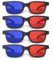 XMNIVATE 4 Pieces 3D Tv Glasses, Red And Blue 3D Glasses, 3D Glasses For Watching Movies, 3D Glasses For Computer Games, Portable 3D Glasses