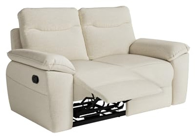 LOUNGITUDE Canapé de Relaxation Manuel Ross 2 Places en Tissu