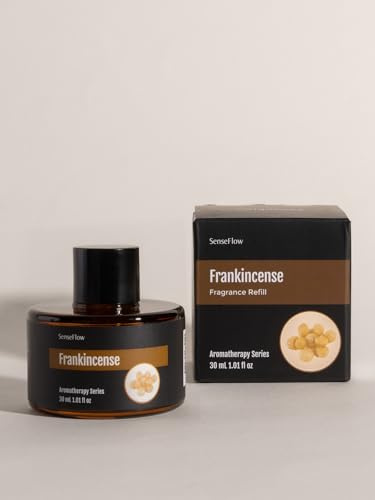 SenseFlow Aceites Esenciales para difusor de 30 ml, 100% Puros, aceites Esenciales de aromaterapia de Primera Calidad, aceites aromáticos de Aire para difusor, aromaterapia - Incienso