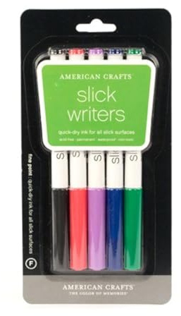 Slick Writer Marker Set by American Crafts | 5-piece fine point markers in assorted colors