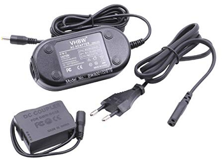 vhbw Netzteil kompatibel mit Panasonic Lumix DMC-GH2, DMC-FZ200, DMC-FZ1000 - Ersatz für DMW-AC8, DMW-AC8EG, DMW-DCC8, DMW-DCC8E, DMW-DCC8GU