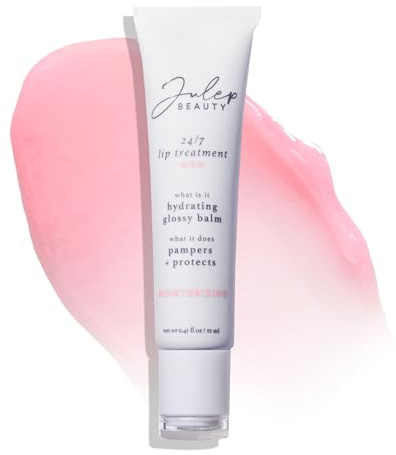 Julep 24/7 Lip Treatment - Hydrating Lip Balm and Lip Sleeping Mask - Moisturizing Lip Repair - Soothe Dry Chapped Lips - Shea Butter, Sheer Pink