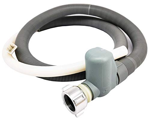 HYJ Universal Aquastopschlauch Zulaufschlauch Schlauch 1.5m für Waschmaschine Spülmaschine Geschirrspüler, Metall, Grau, Schlauch, Einzelstück, 1x