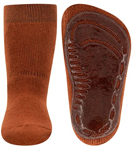 EWERS Unisex Children's Stopper Socks Softstep Plain Socks, copper, 21/22 EU