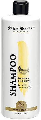 Bananschampo - Katt- och hundschampo - 1L - Hjälper till att normalisera hårets elasticitet - Ökad mjukhet och glans - Perfekt för medelhår