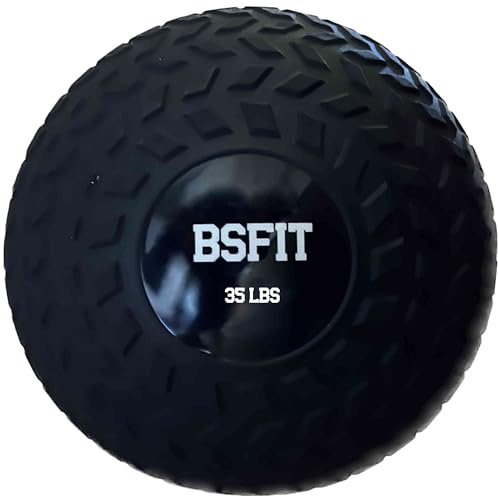 BSFIT Slam Ball balón Medicinal, Rellena con Arena (No es Maciza), Goma de Ejercicio. Descubre la Versatilidad de los Balones Medicinales, Balon Peso Wall Medicinal