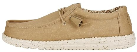HEYDUDE Wally Canvas, Scarpe Uomo Slip-On | Tomaia in misto tela con sistema di allacciatura facile da indossare, suola in schiuma rimovibile e suola flessibile