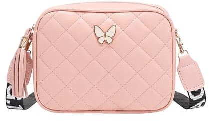 ANPTER Piccola borsa a tracolla per telefono mini borsa a tracolla per donne ragazze PU pelle cellulare sacchetto sacchetto, Borsa a tracolla per rosa, S, alla moda