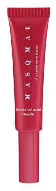 MASQMAI Perfect Lip Gloss, Lipgloss mit Peptid Volumengebend, Kirsche, Farbton: Cherry Pie