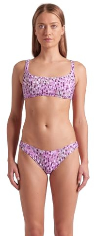 ARENA Water Prints Bikini de Tirantes Mujer, Traje de Baño en Tejido Elástico Reciclado de Secado Rápido, Bikini para Playa y Piscina con Copas Extraíbles y Top con Lazos