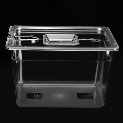 11L Thermoplongeur Cuisson Sous Vide Cuisson Basse Température avec Couvercle, Aliment de Cuisinière Pliable pour la Maison