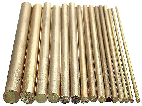 15 st 2-8 mm mässingsstång urmakarsvarv gör-det-själv klockverktyg hantverk delar 100 mm längd
