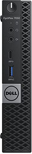 Dell OptiPlex 7050 Micro USFF Desktop, Intel Core i5-6500T, 16 GB RAM, 240 GB SSD, Windows 10 Pro (Generalüberholt)