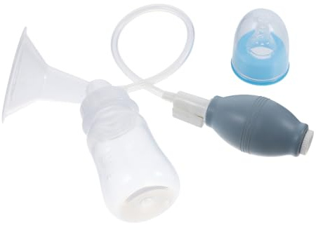 ibasenice Pratico Tiralatte 2 Set tiralatte manuale pompa a mano regolabile per l'allattamento al seno a libere portatile regalo per neomamma indossabile