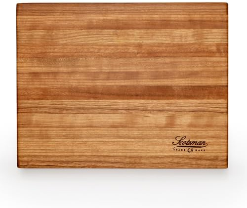 Laurel Mercantile Co. Scotsman Co. Cherry Butcher Block 9.5 x 12 x 1.5, Small