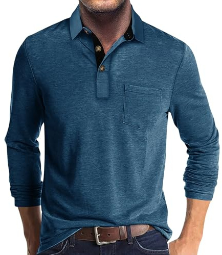 Polo Homme Manches Courtes D'été Décontracté Polos de Sport Mode Coupe Classique Polo Shirts Été Slim Fit T-Shirt Tops