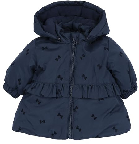 Chicco, Abrigo Bebé Niña con Capucha y Práctico Cierre de Cremallera, Lavable en la Lavadora, Ropa para Niña 0-24 Meses, Designed in Italy