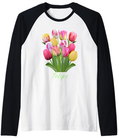 Bouquet de tulipes roses, blanches et jaunes Manche Raglan