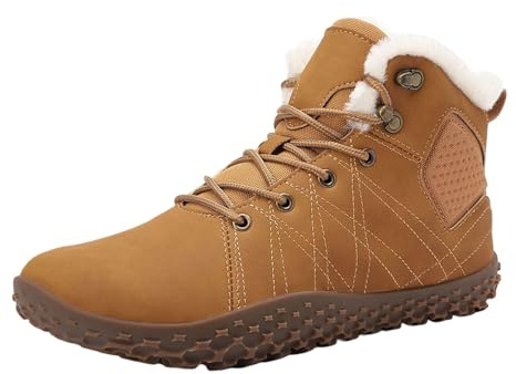 Generisch Chaussures d'hiver pieds nus pour homme et femme - Doublure chaude - Confortables - Antidérapantes - Chaussures d'hiver - Chaussures de randonnée - Chaussures de fitness - Bottes de neige