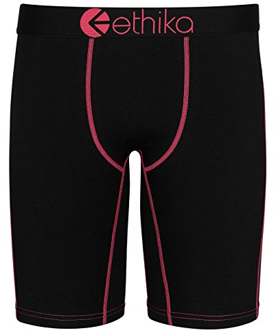 Ethika Herren Mid Boxershorts | Black Roz (sortiert, groß)