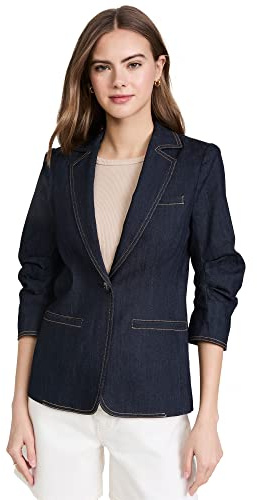 Cinq à Sept Women's Denim Khloe Blazer, Indigo, 16