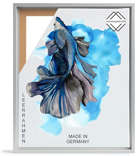 ramgallerie24 skuggfogsram 20 x 50 cm aluminium för duk bildram kilram för dukar av trä MDF