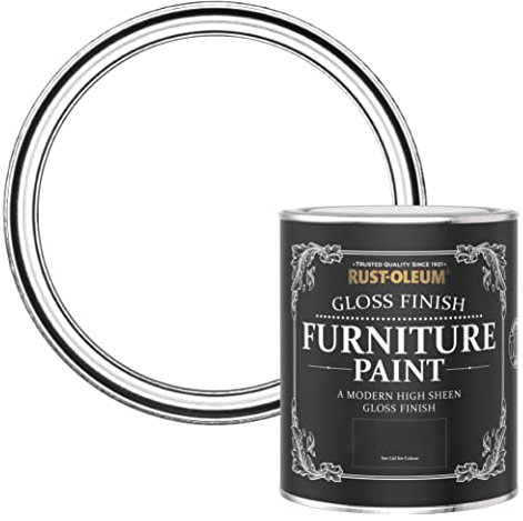 Rust-Oleum White Furniture Paint in Gloss Finish - Cotton (WHITE) 750ml