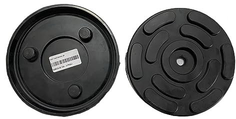 Generico TAMPONI A Cuffia Gomma Tondo Ponte Sollevatore OMCN Ø140mm 3 PIOLI 4pz