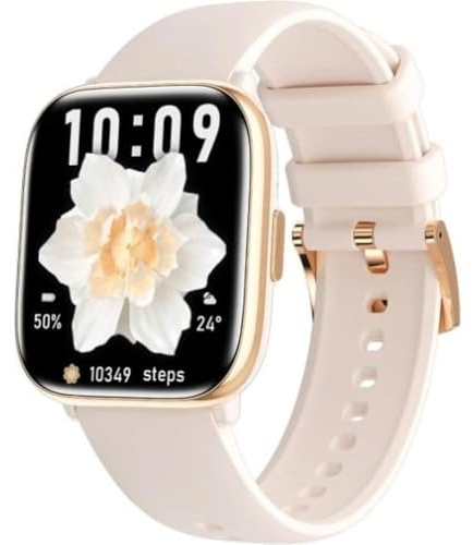 Smartwatch myPhone Watch Pastel Gold/Tea Rose großer 230-mah-Akku, eine Woche Akkulaufzeit, Bluetooth-Anrufe, großer 1,75-Zoll-Bildschirm Amoled, IP67-Robustheit, mehrere Sportmodi, spezielle App