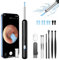 Ohrenschmalz Entferner Otoskop, 1080P Wifi Ohrreiniger Kamera, IP67 Wasserdicht Ohrenspiegel 360°Weitwinkel Ear Cleaner Otoskop Ohr mit 3.5mm Linse und 6 LEDs für iPhone, iPad und Android, Smartphones