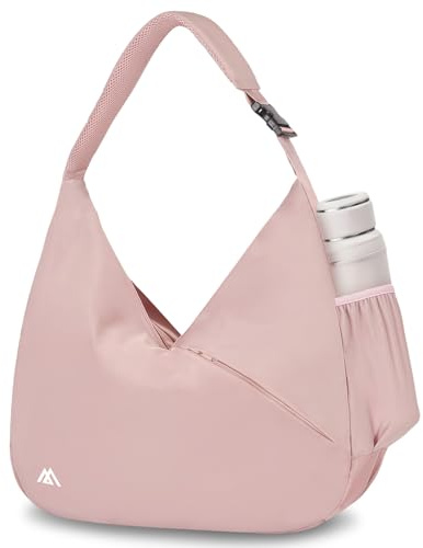 flintronic Borsone Palestra, Impermeabile Borsa da Yoga Fitness, con Scomparto Scarpe e Tasca per Oggetti Bagnati, Grande Capacità Borsone da Viaggio, per Fitness/Sport/Viaggi -Rosa
