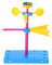 1Set Vane Model Handmade Anemometer Speed Measurement Toy for Children Physics Experiment Supp