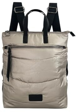 MODELISA - Bolso Mochila Con Correas Ajustables Estilo Casual Para Mujer (Caqui)