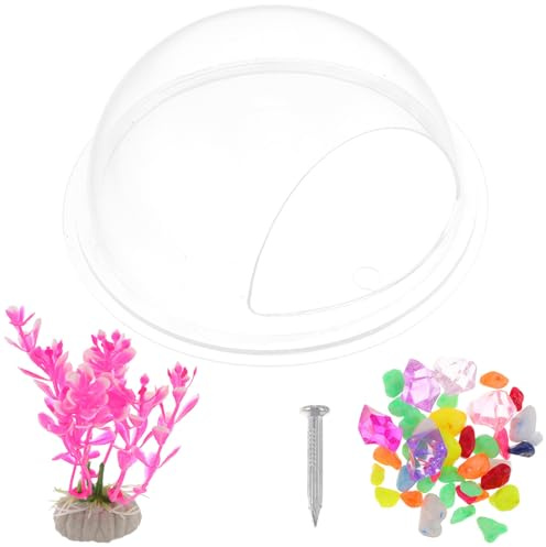 ELEOUTI Fish Tank Bowl for Home Decor Acrylic Wall Mounted with Space-saving Design Modern Wall Hanging Aquarium Random Color Suitable for Fish and Aquatic Plants