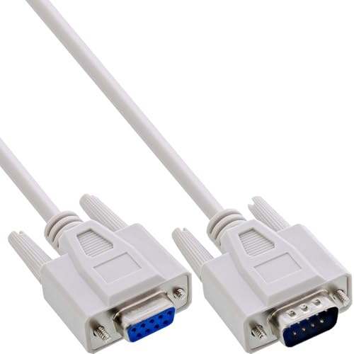 InLine 12214 seriell förlängning, 9 pol kontakt/uttag, kasse, 1:1 belägen, 20 m