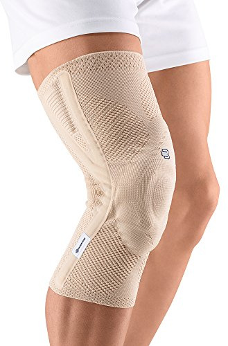 BAUERFEIND GenuTrain P3, Rodillera Estabilizadora para Problemas de Rótula, Izquierda, Beige, Talla 3, beige (nature)